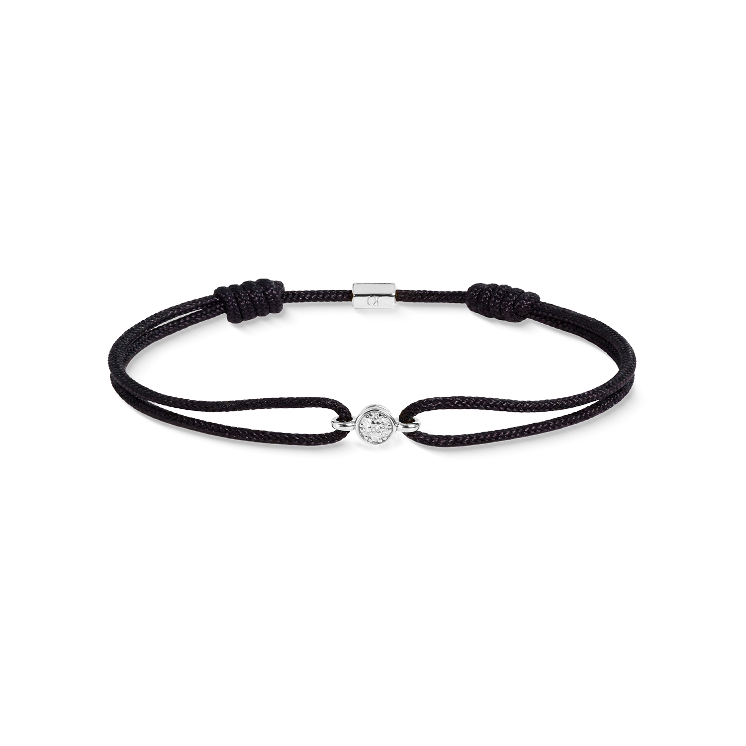 COEUR DE LION Fine Edition Bracciale Brilliant nero-argento – Vista frontale