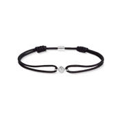 COEUR DE LION Fine Edition Bracciale Brilliant nero-argento – Vista frontale