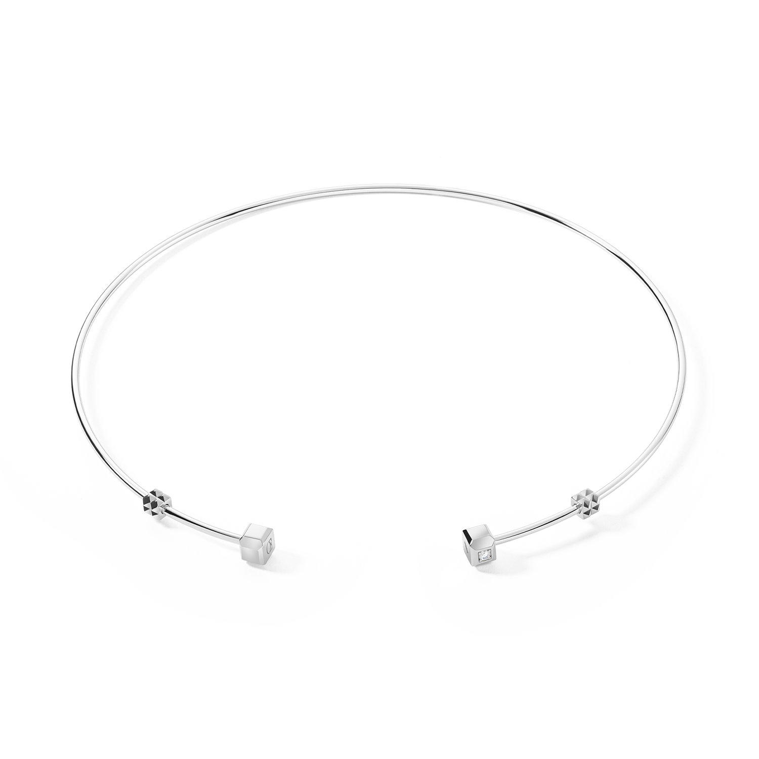 STATEMENT Collection collana rigido aperto argento