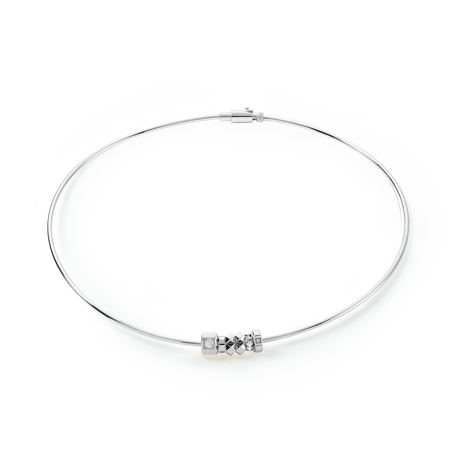ELEMENTS Collection collana rigido argento