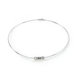 ELEMENTS Collection collana rigido argento
