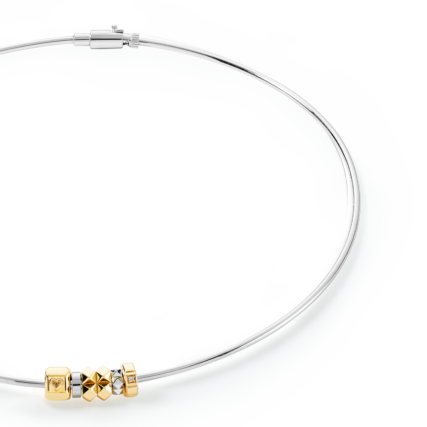ELEMENTS Collection collana rigido bicolore