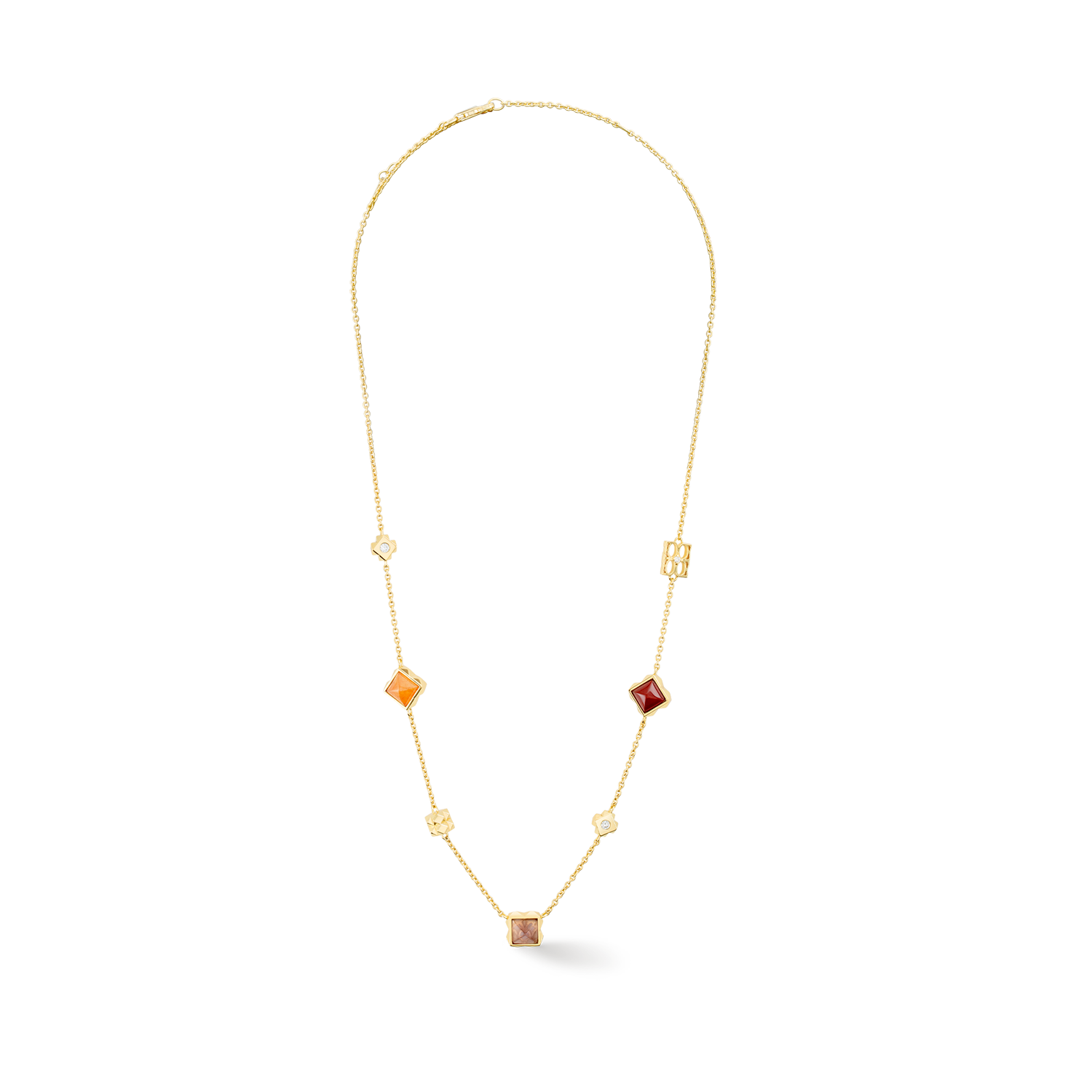 STATION Collection collana oro-rosso