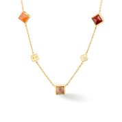 STATION Collection collana oro-rosso