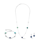 STATION Collection collana argento-blu