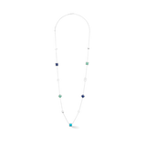 STATION Collection collana lungo argento-blu