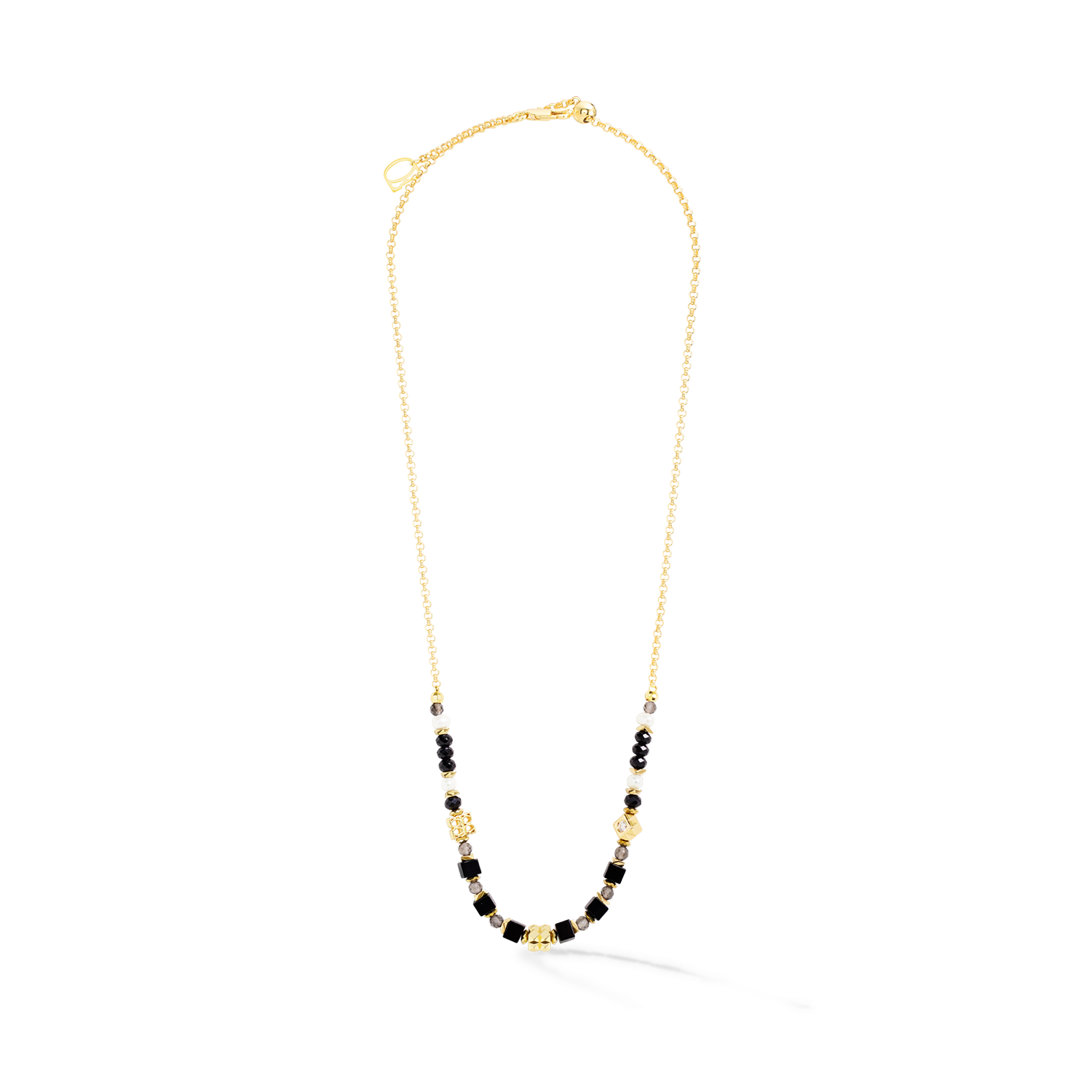 COEUR DE LION ICONIC Collection Collana Spike oro-nero – Vista frontale