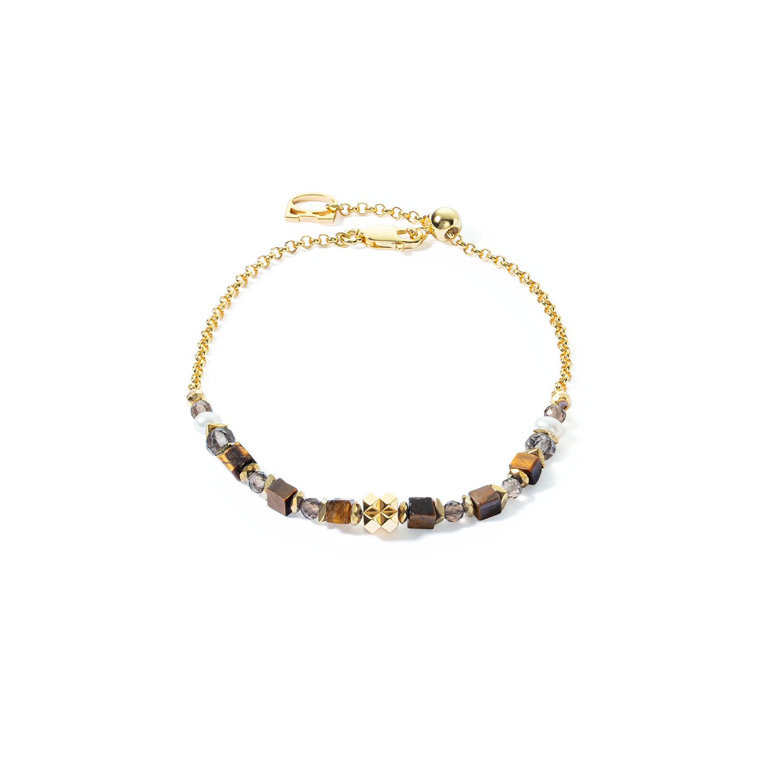 ICONIC Collection Spike bracciale oro-marrone
