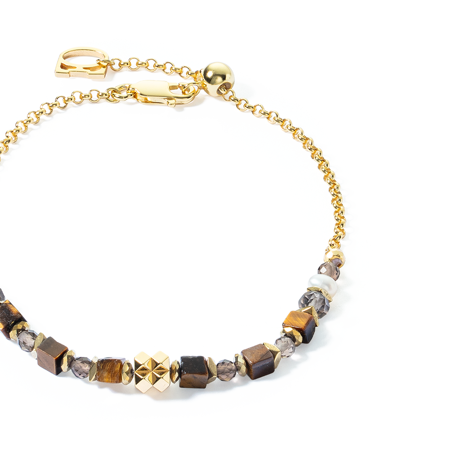 ICONIC Collection Spike bracciale oro-marrone