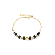 COEUR DE LION ICONIC Collection Bracciale Spike oro-nero – Vista frontale
