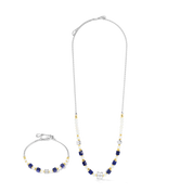 COEUR DE LION ICONIC Collection Collana Signature argento-blu – Foto set