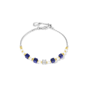COEUR DE LION ICONIC Collection Bracciale Signature argento-blu – Vista frontale