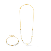 ICONIC Collection Signature bracciale oro-bianco
