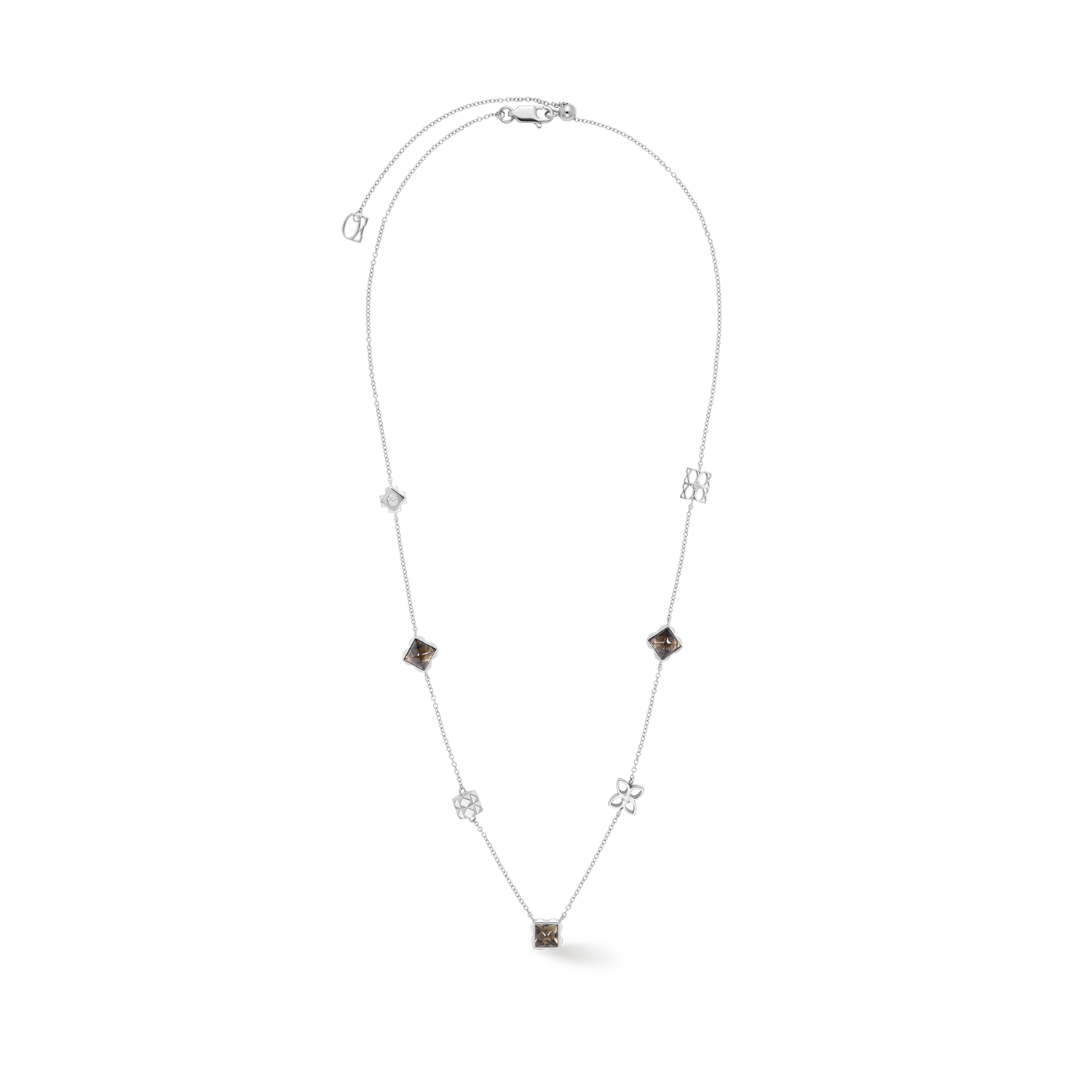 COEUR DE LION STATION Collection Collana Slider grigio-argento – Vista frontale