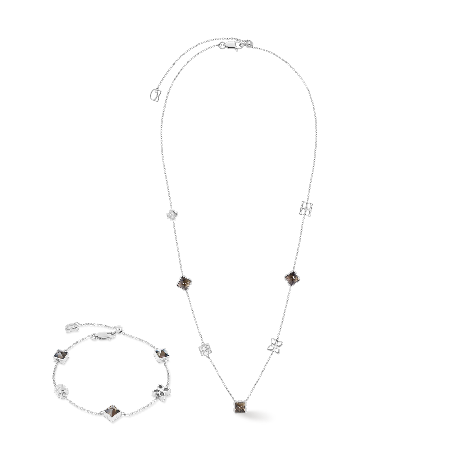 COEUR DE LION STATION Collection Collana Slider grigio-argento – Foto set