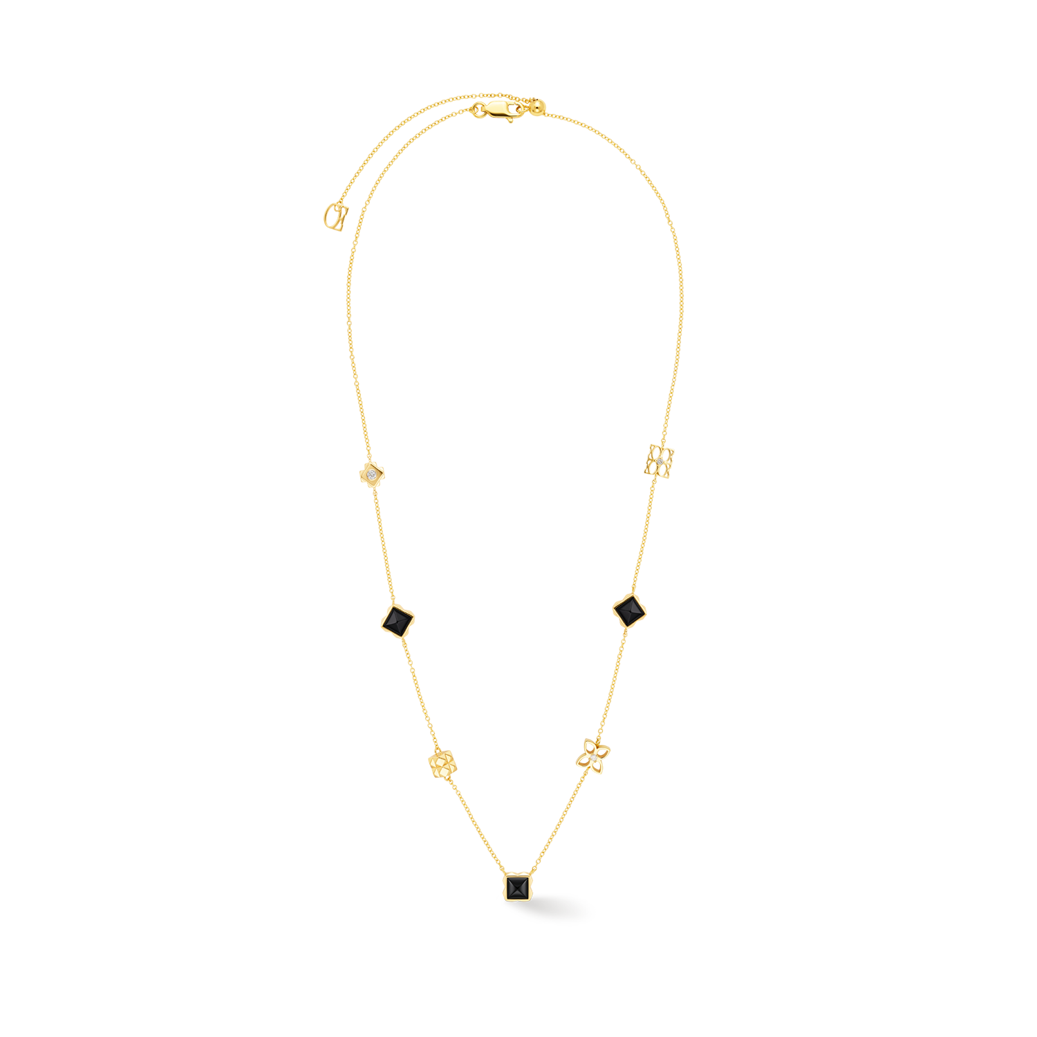 COEUR DE LION STATION Collection Collana Slider nero-oro – Vista frontale