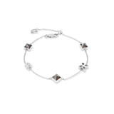 STATION Collection Bracciale Slider grigio-argento