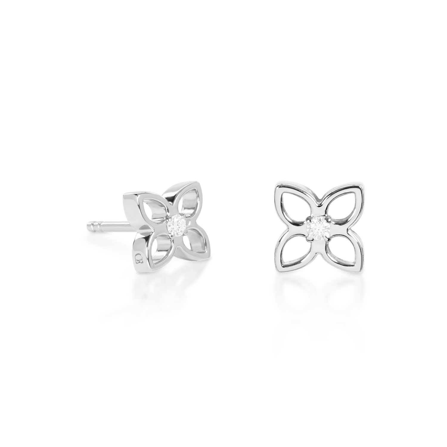 COEUR DE LION Fine Edition Orecchini a lobo PETAL argento – Anteprima