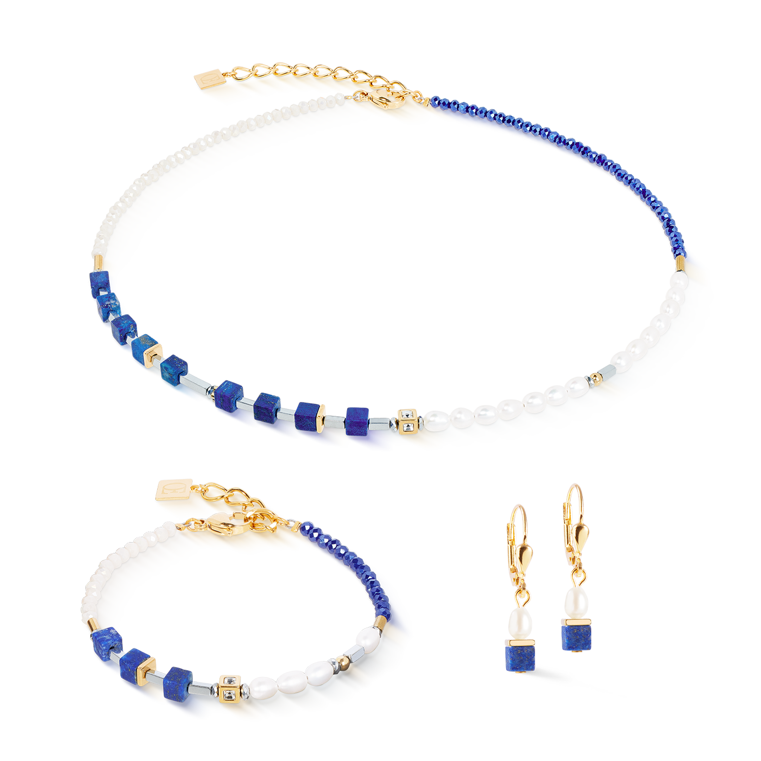 Collana Princess Fusion Pearls lapislazzuli
