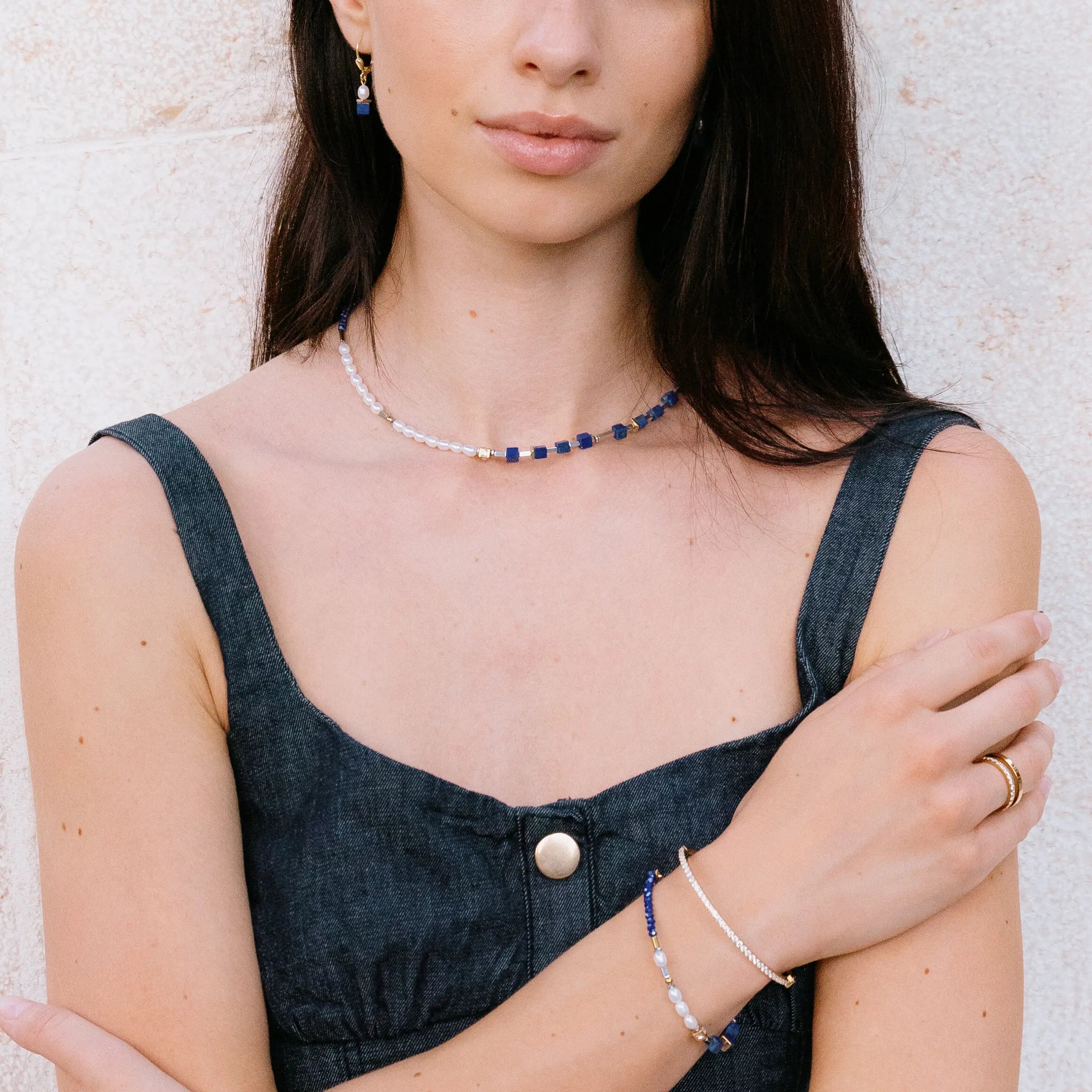 Orecchini Princess Fusion Pearls Lapis Lazuli