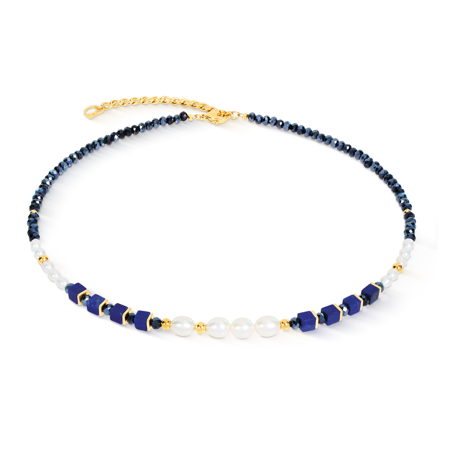 Collana Cosmic Pearls Midnight oro