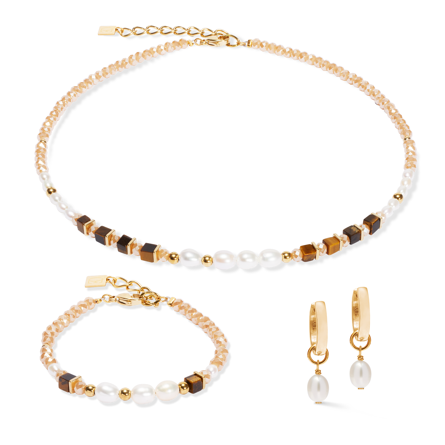 Collana Cosmic Pearls deep oro