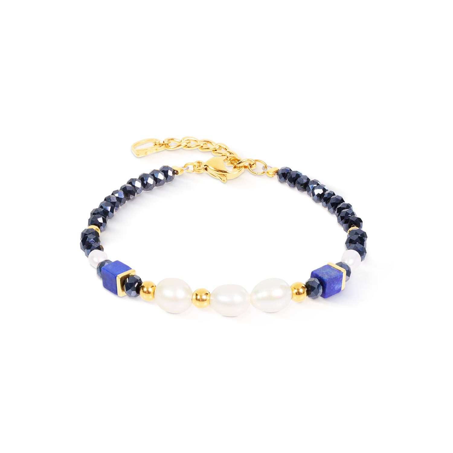 Bracciale Cosmic Pearls Midnight oro