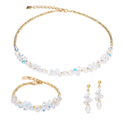 Orecchini Dancing Crystals & Pearls oro
