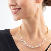 Orecchini Dancing Crystals & Pearls oro