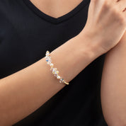 Bracciale Dancing Crystals & Pearls oro