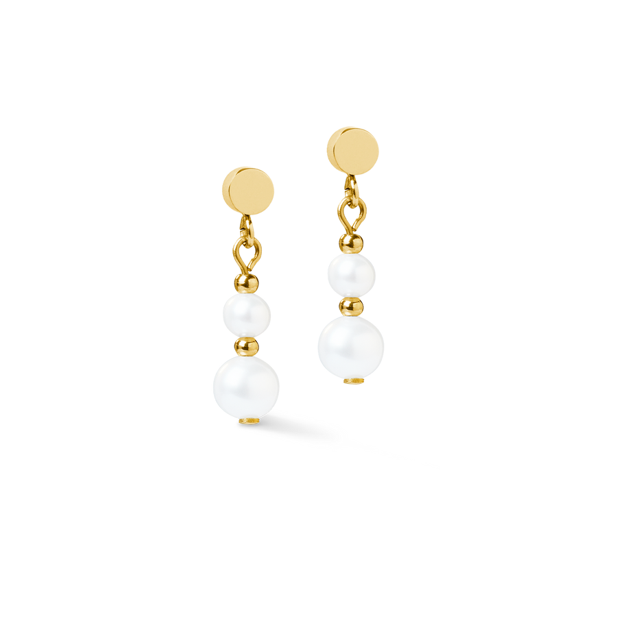 Orecchini Pearl & Spikes Drop oro