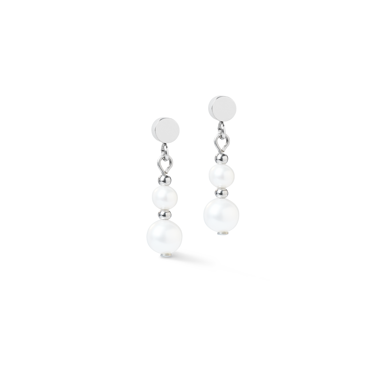 Orecchini Pearl & Spikes Drop argento