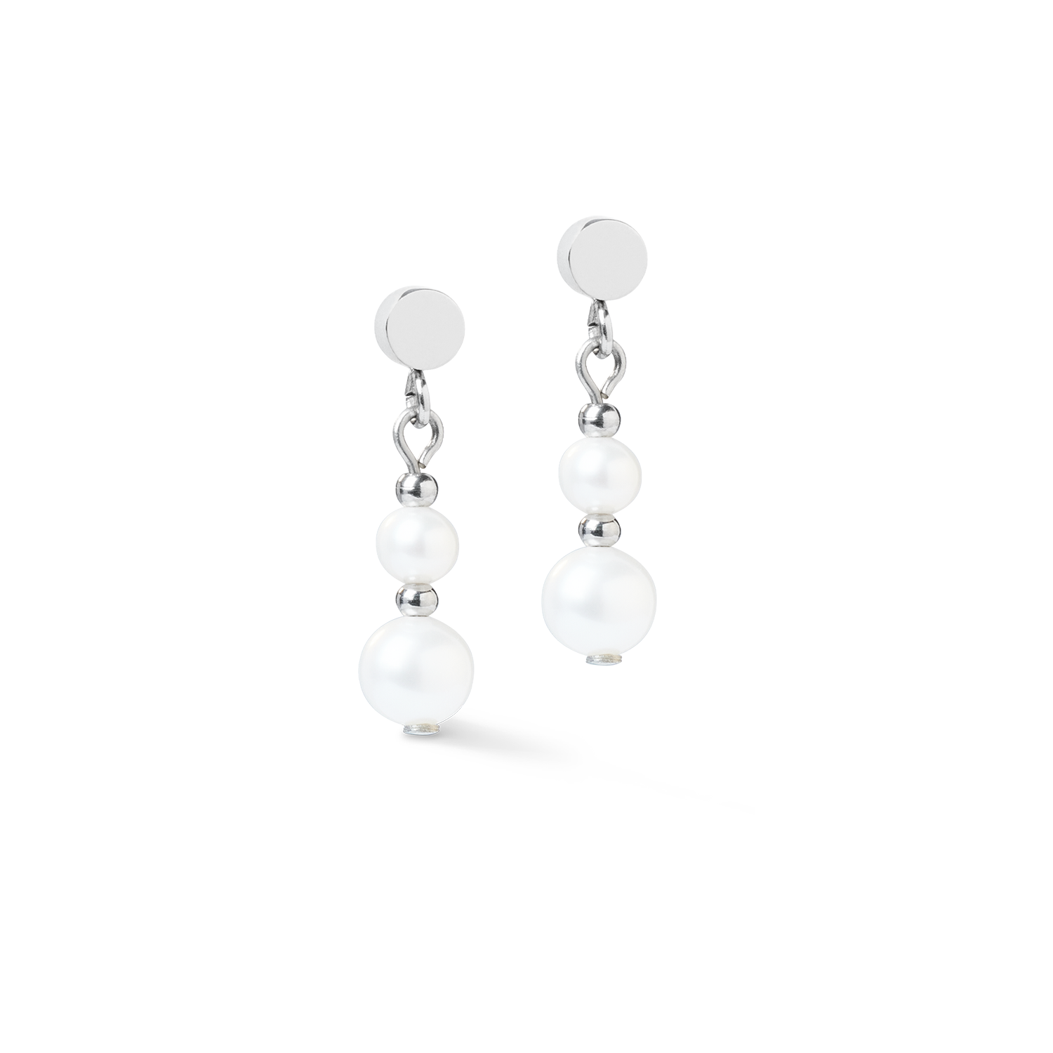 Orecchini Pearl & Spikes Drop argento