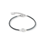 Bracciale Edge & Grace antracite-argento