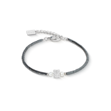 Bracciale Edge & Grace antracite-argento