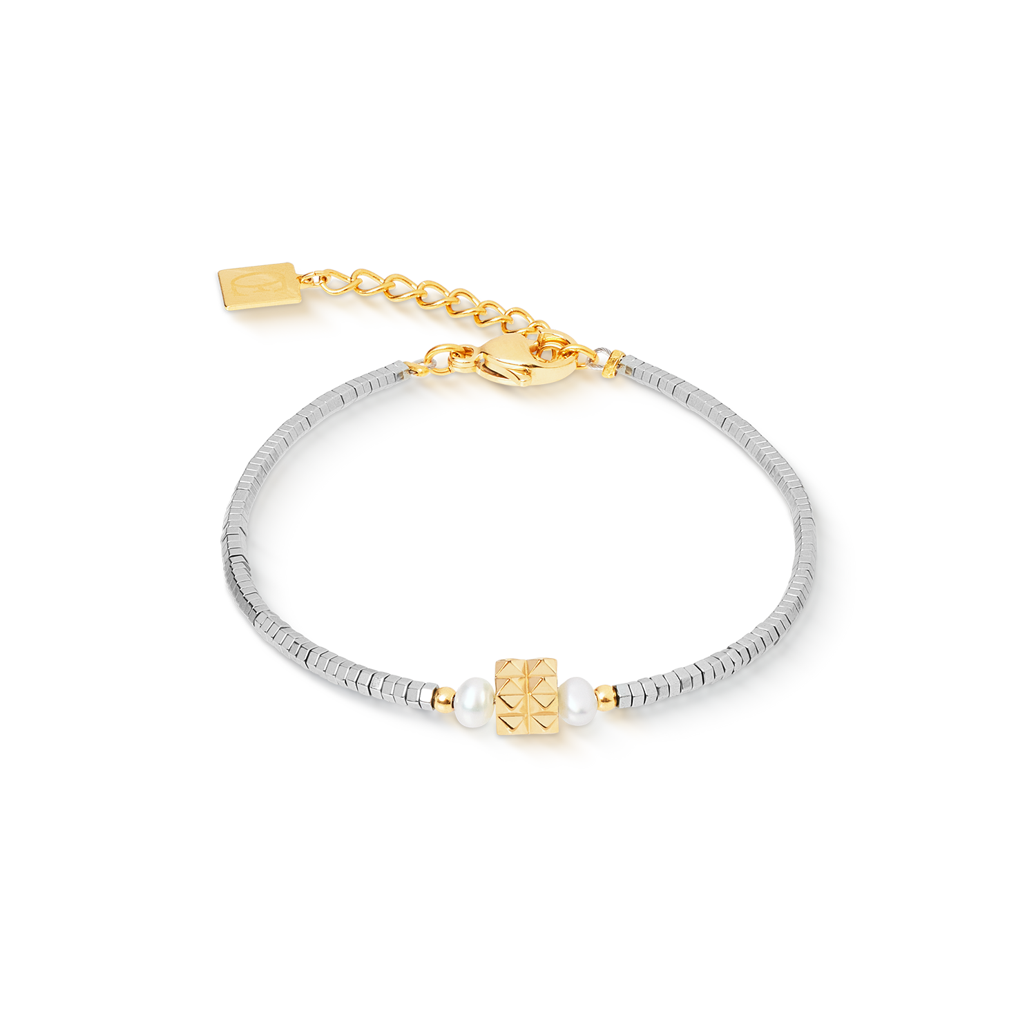 Bracciale Edge & Grace argento-oro