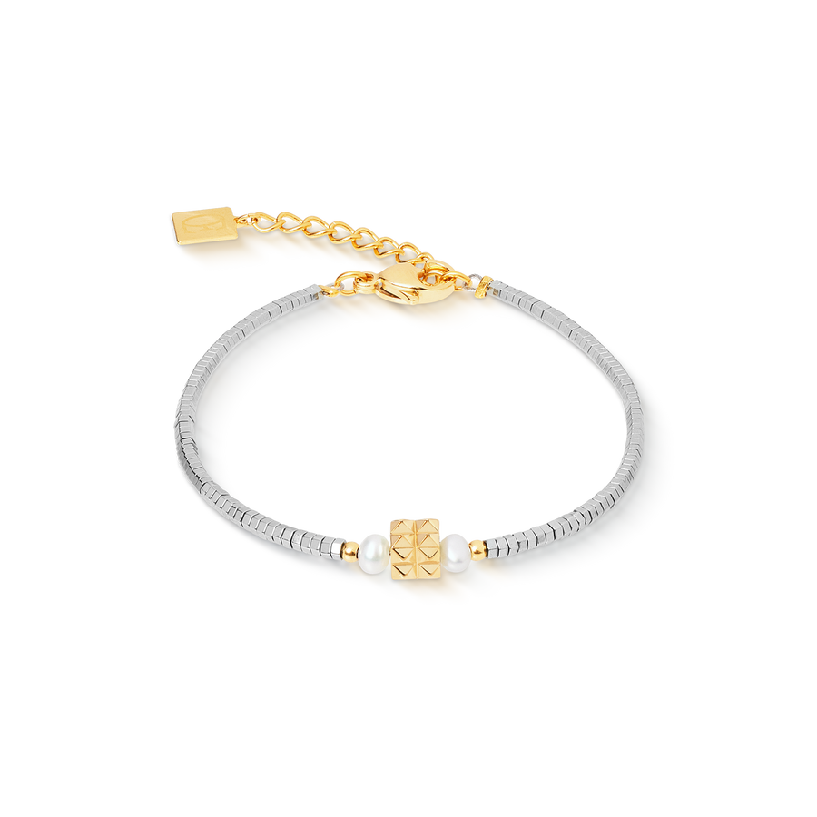 Bracciale Edge & Grace argento-oro