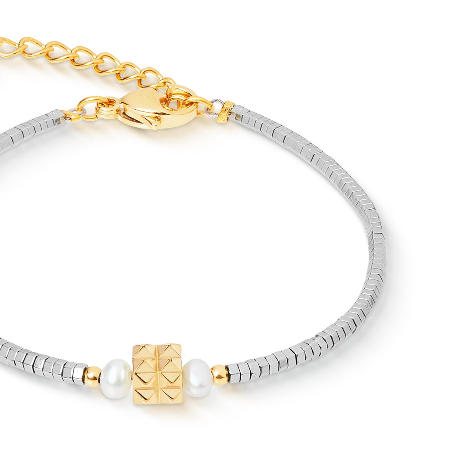 Bracciale Edge & Grace argento-oro