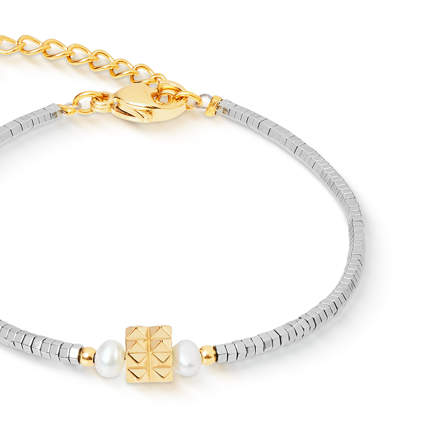 Bracciale Edge & Grace argento-oro