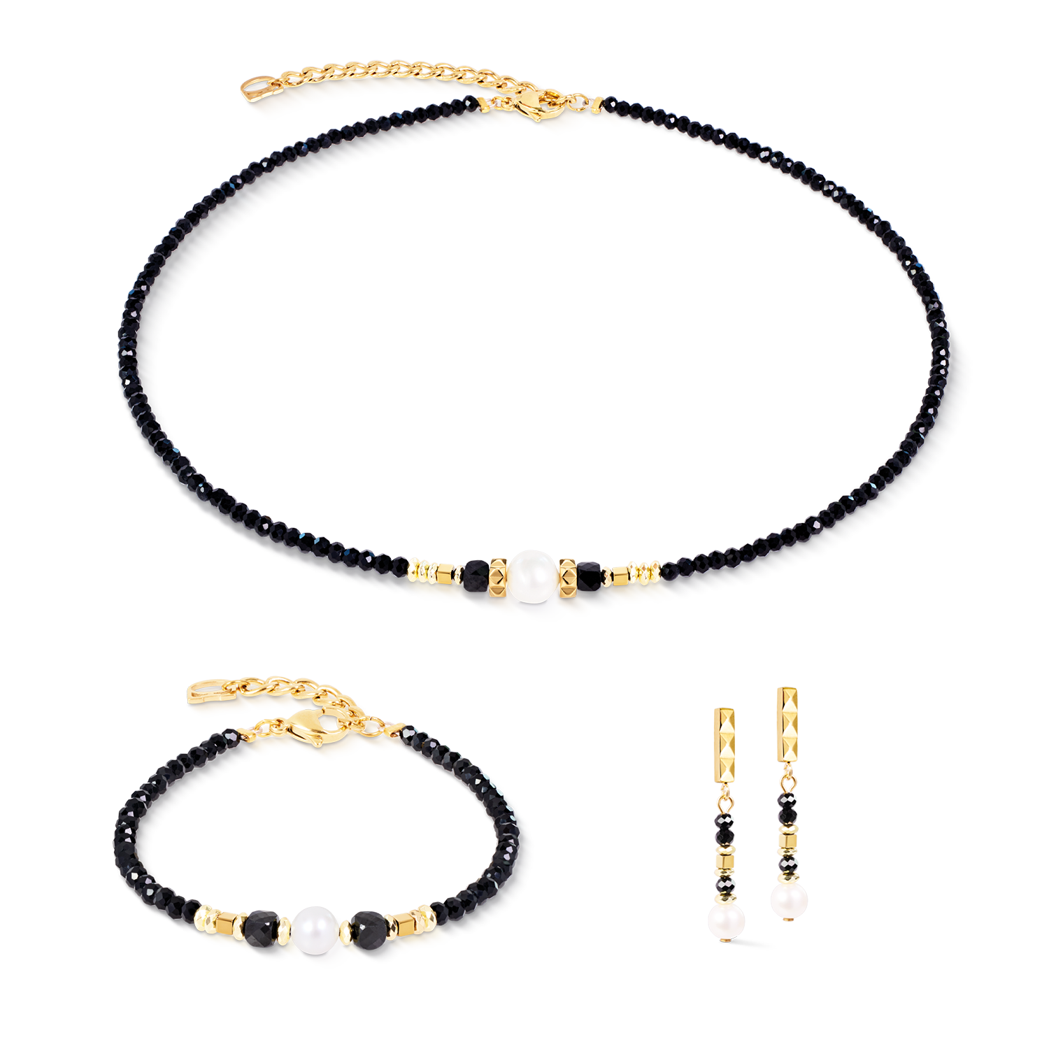 Collana Astoria Noir Pearl oro