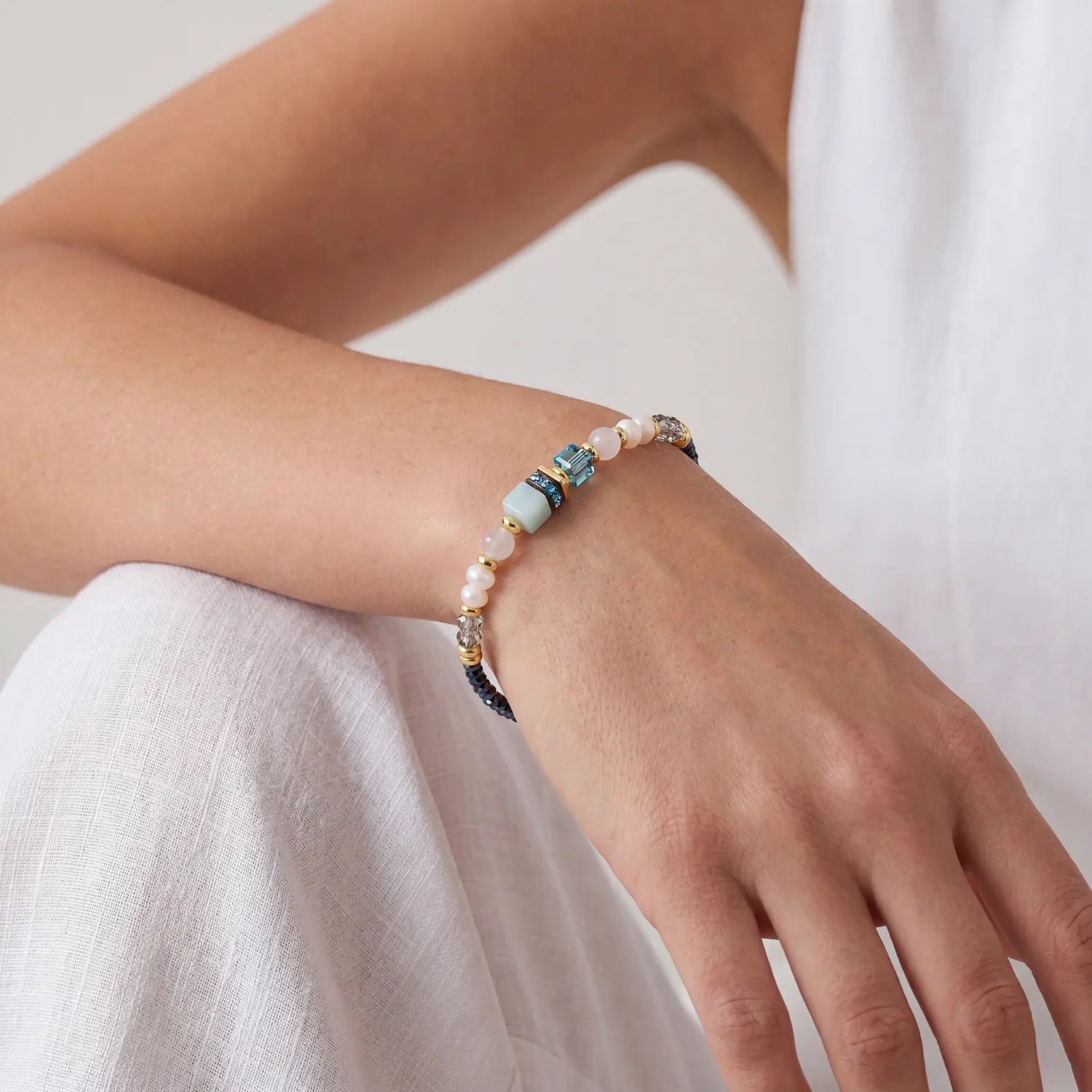 COEUR DE LION Bracciale Atelier Azur oro – indossato