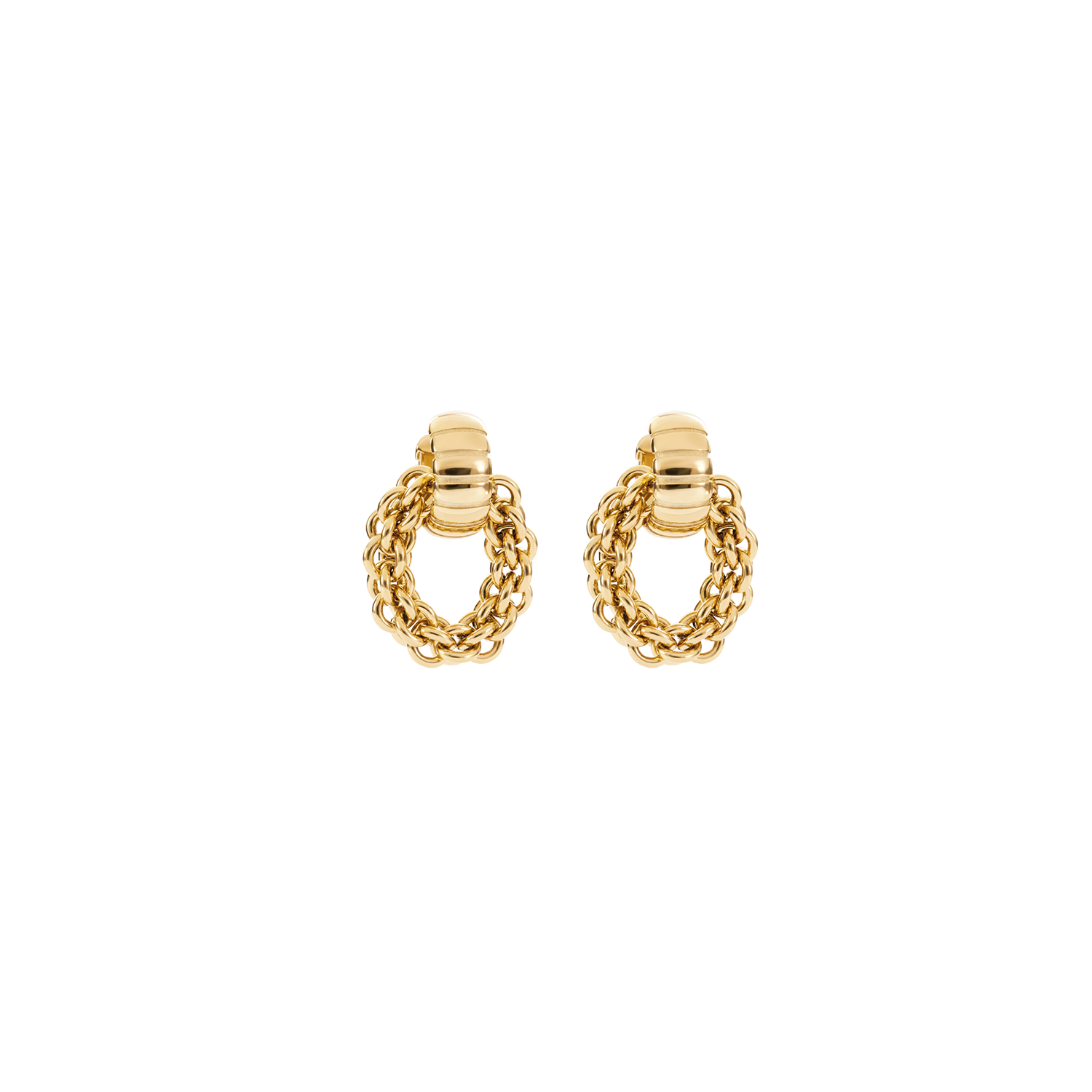 Creoli Structure con pendente a catena oro