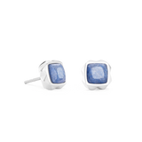 Orecchini Spikes Square Avventurina argento-blu