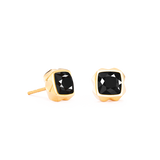 Orecchini Spikes Square Onyx oro-nero