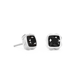 Orecchini Spikes Square Onyx argento-nero