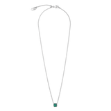 Pietra Di Nascita Maggio Collana Agata Verde Argento