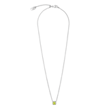Pietra Di Nascita Agosto Collana Giada Verde Argento