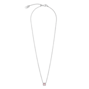 Pietra Di Nascita Ottobre Collana Quarzo Rosa Argento