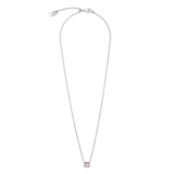 Pietra Di Nascita Ottobre Collana Quarzo Rosa Argento