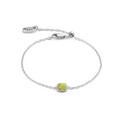 Pietra Di Nascita Agosto Bracciale Giada Verde Argento